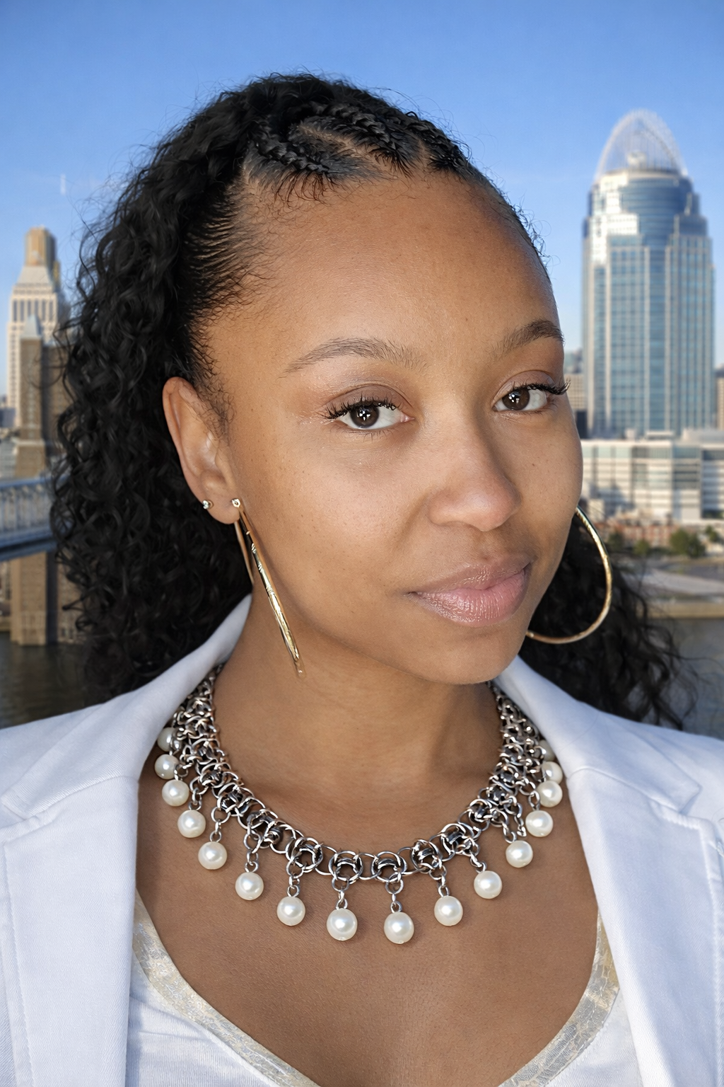 Stainless Pearl Symphony Necklace*
