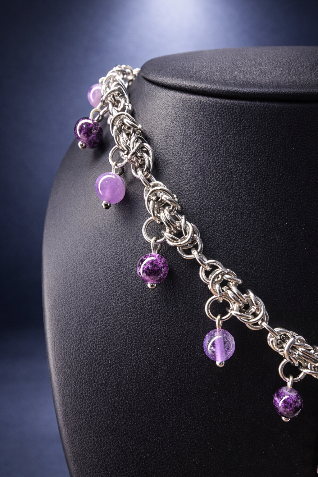 Stainless Purple Rain Necklace*