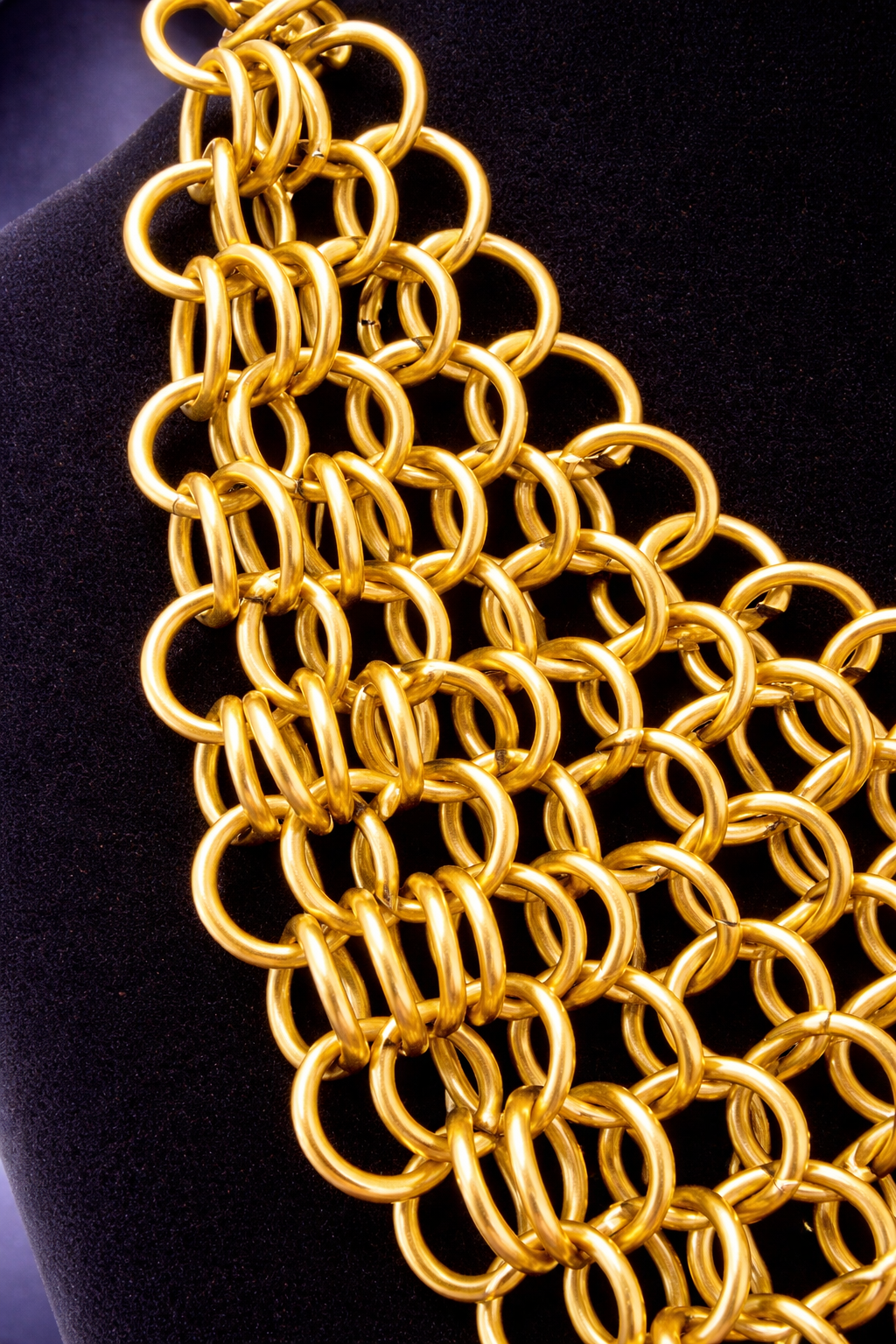 Gold Aluminum Ring Necklace*