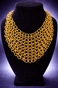 Gold Aluminum Ring Necklace*