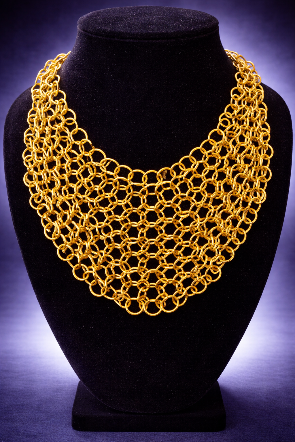 Gold Aluminum Ring Necklace*