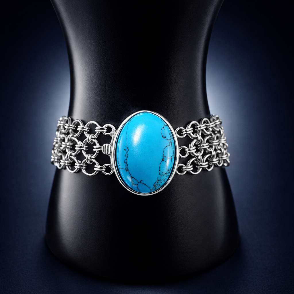 Turquoise Crest Bracelet*