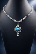 Byzantine Tiffany Blue Eye Necklace*