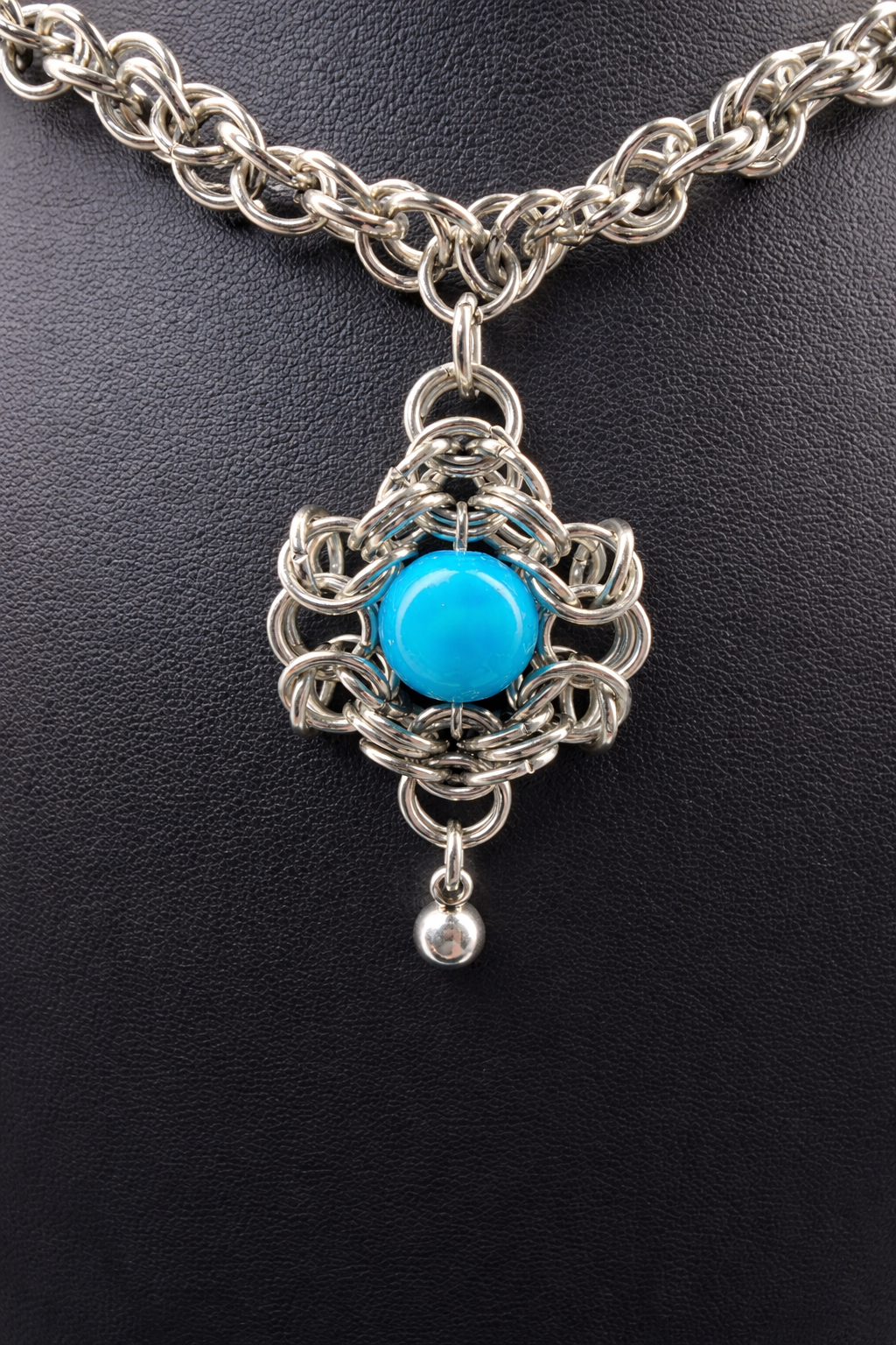 Byzantine Tiffany Blue Eye Necklace*