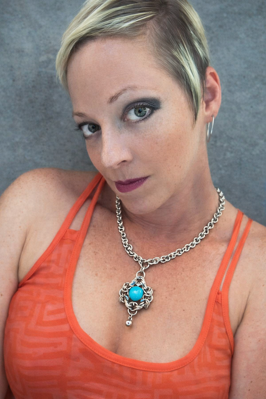 Byzantine Tiffany Blue Eye Necklace*