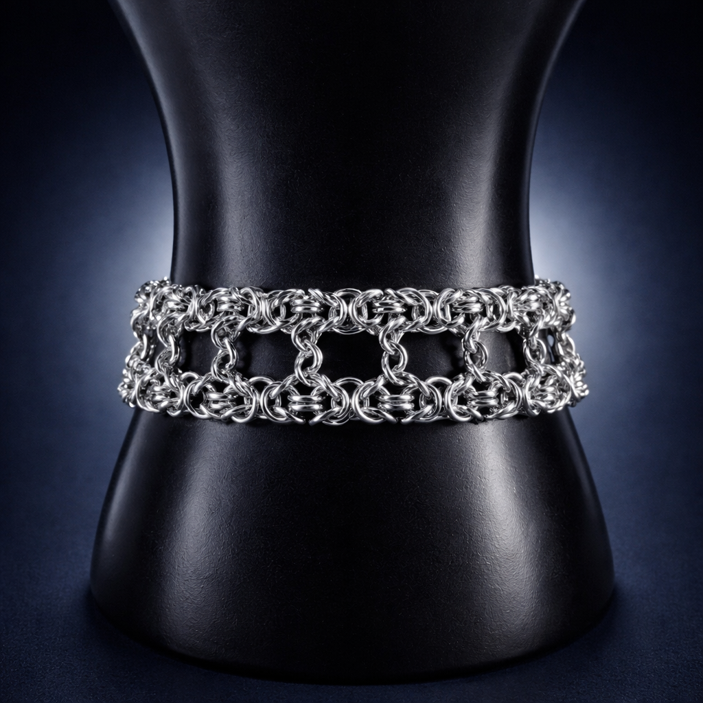 Stainless Byzantine Ladder Bracelet*