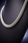 Stainless Gladiator Pattern Necklace (18")*