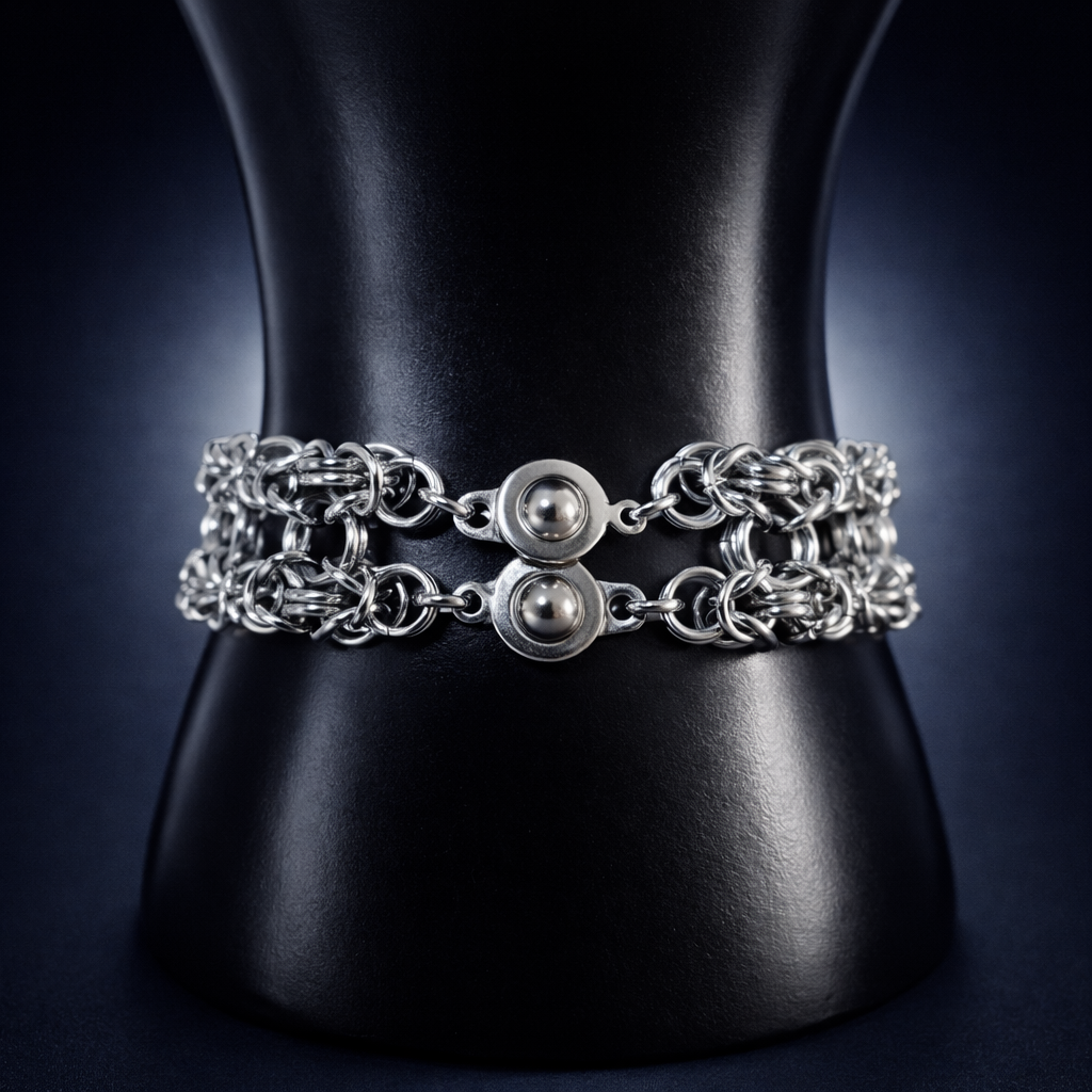 Stainless Byzantine Ladder Bracelet*