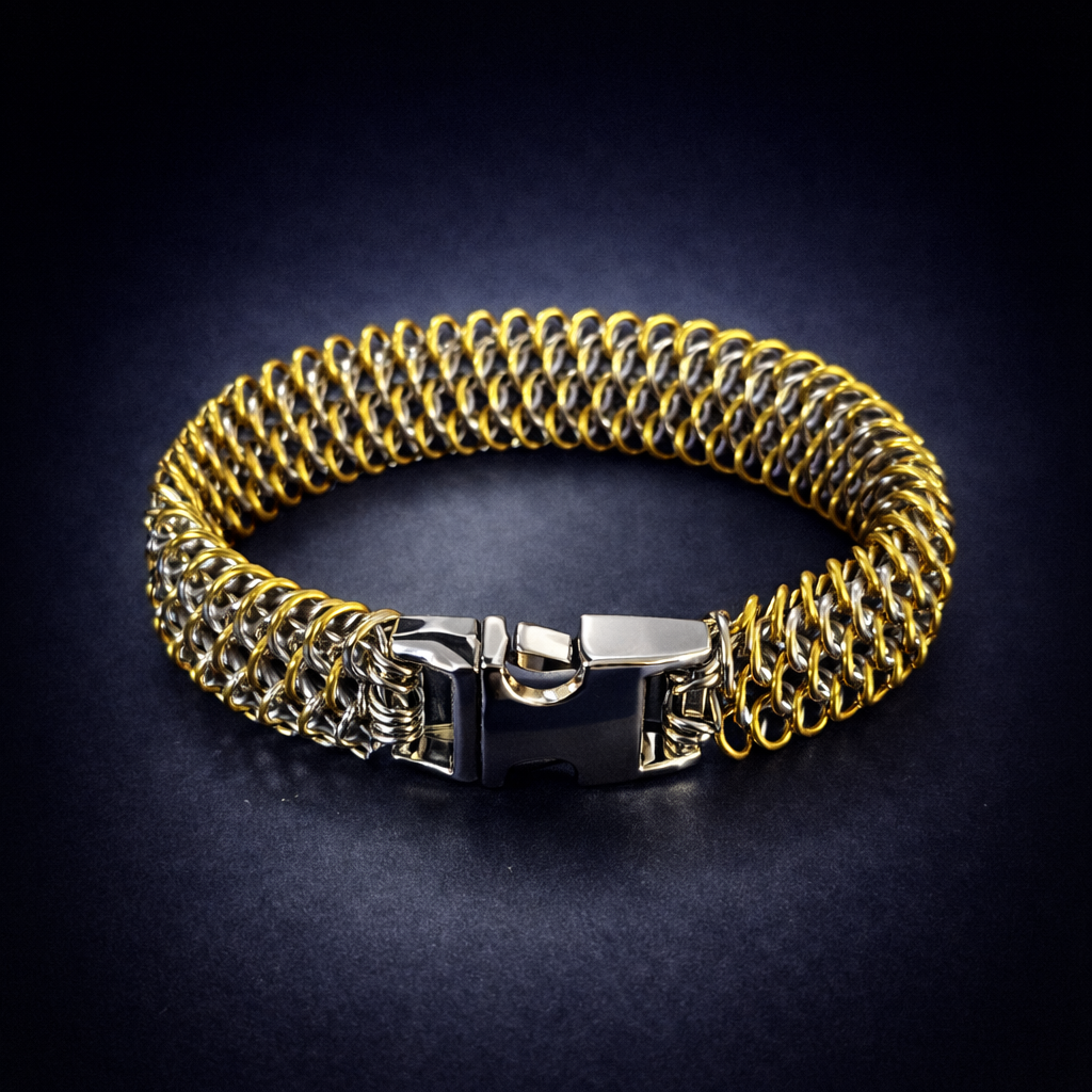 Men's Gold-plated Stainless Dragon Scale Bracelet*