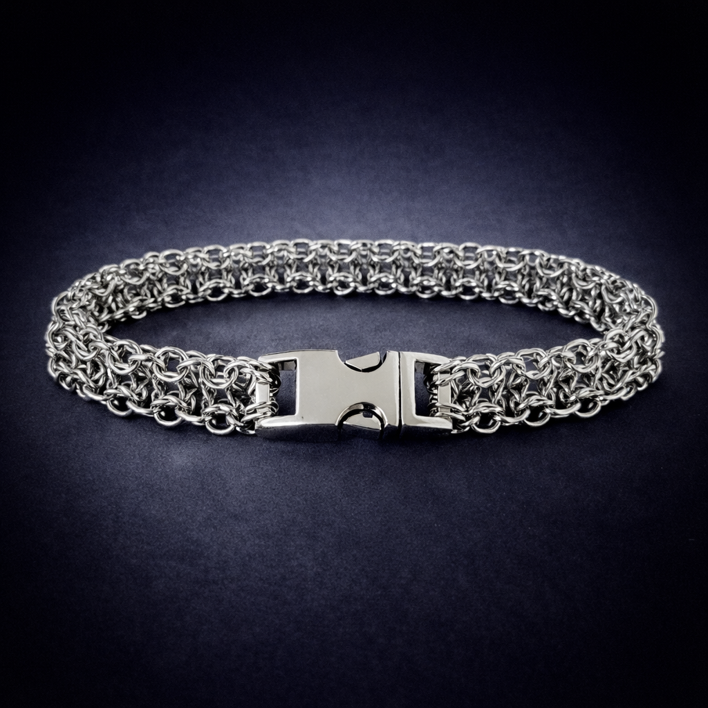 Men's Stainless Byzantine Bars Bracelet*