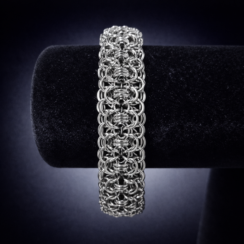 Men's Stainless Byzantine Bars Bracelet*
