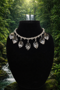 Crystal Leaf Necklace