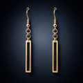 Stainless Gold-Plated Towers Earrings