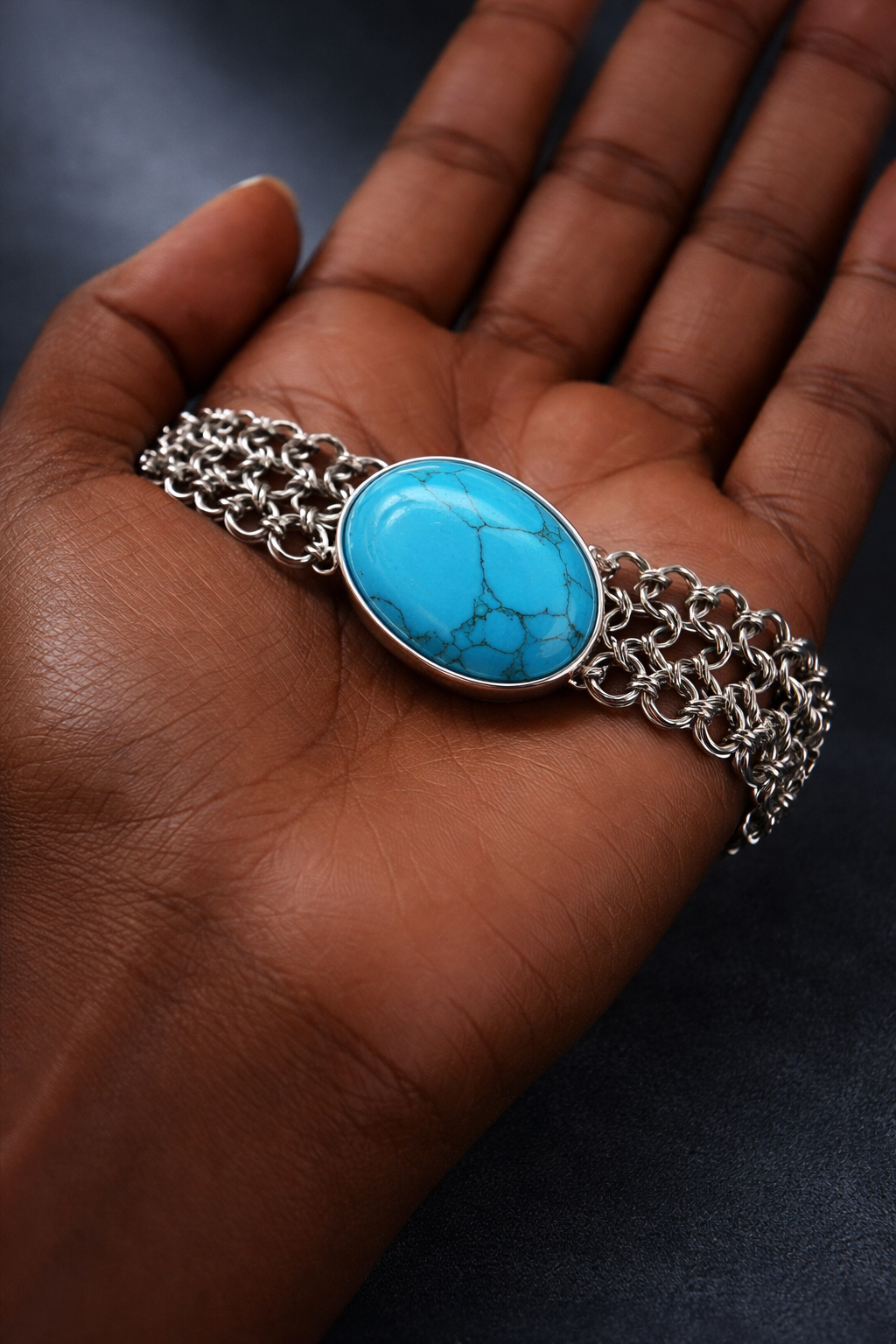 Turquoise Crest Bracelet*