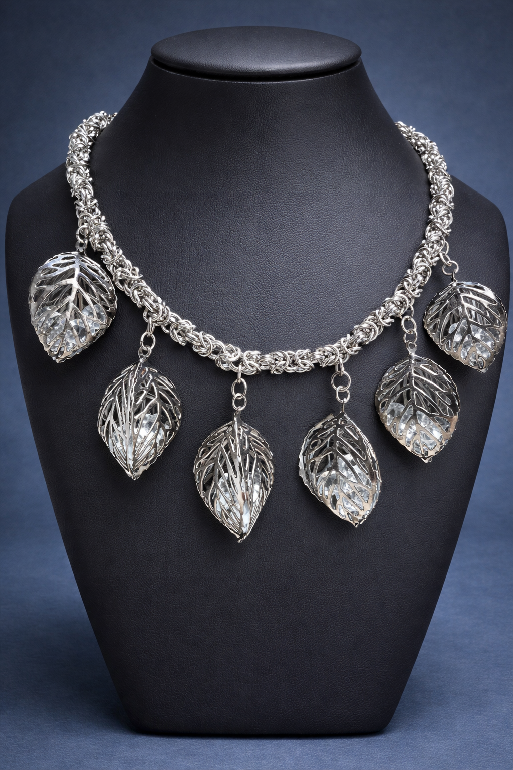 Crystal Leaf Necklace