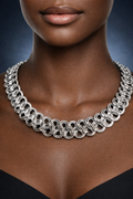 Stainless Steel Eternity Necklace*